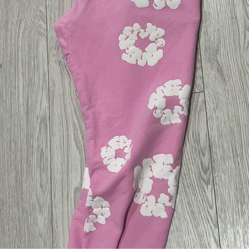 Pink Floral Sweatpants